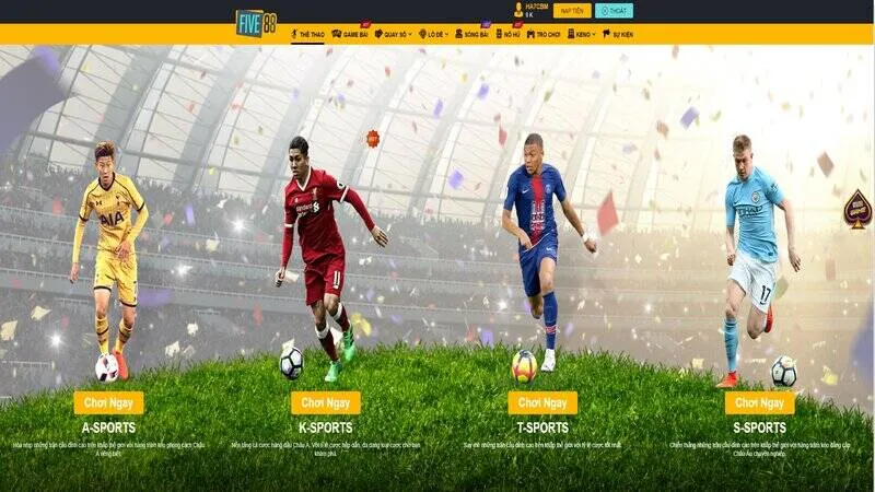 Các sảnh thể thao mà nhà cái cung cấp tới người chơi